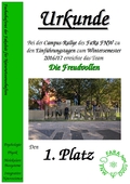 Urkunde Platz 1
